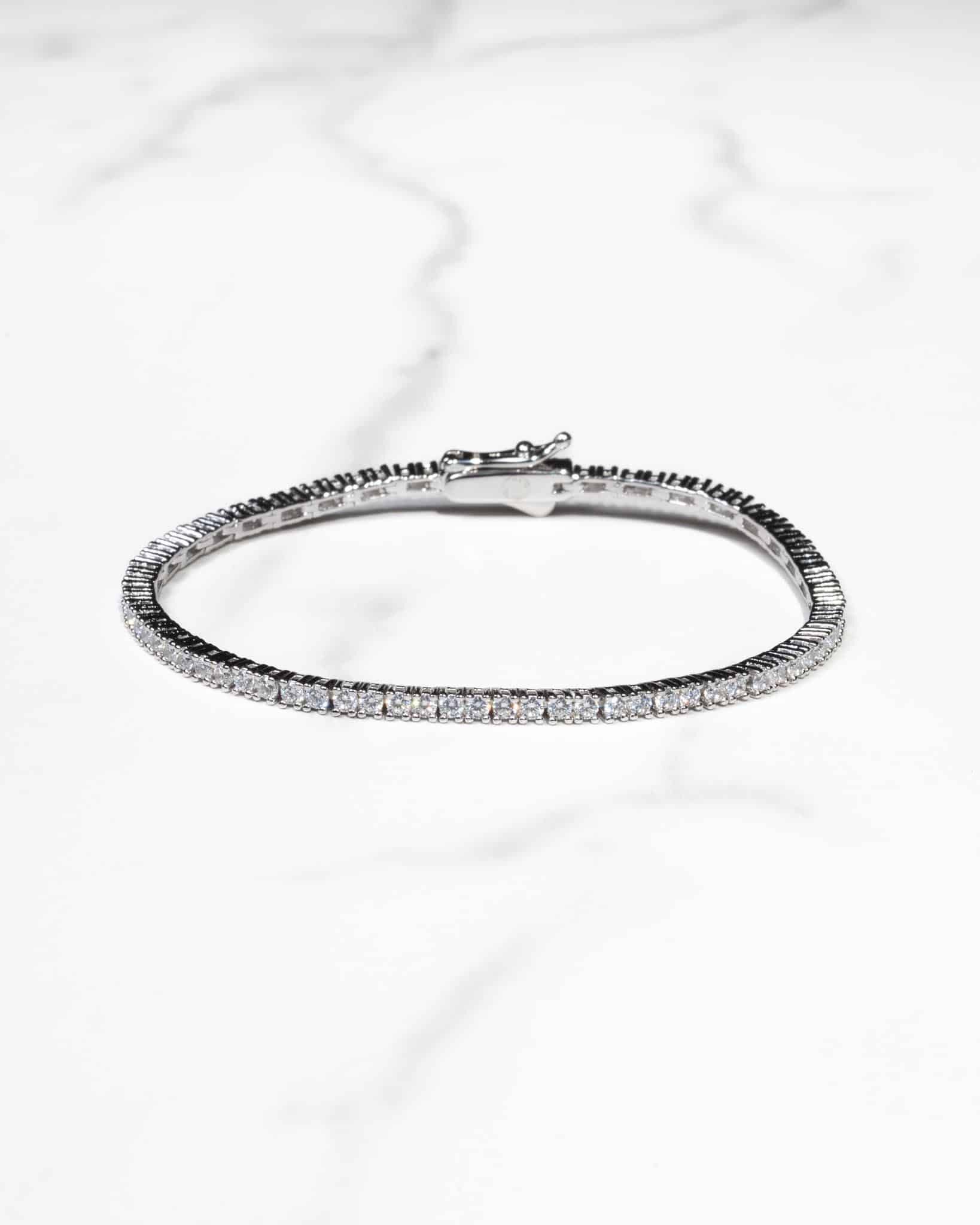 Tennis armband silver 2mm
