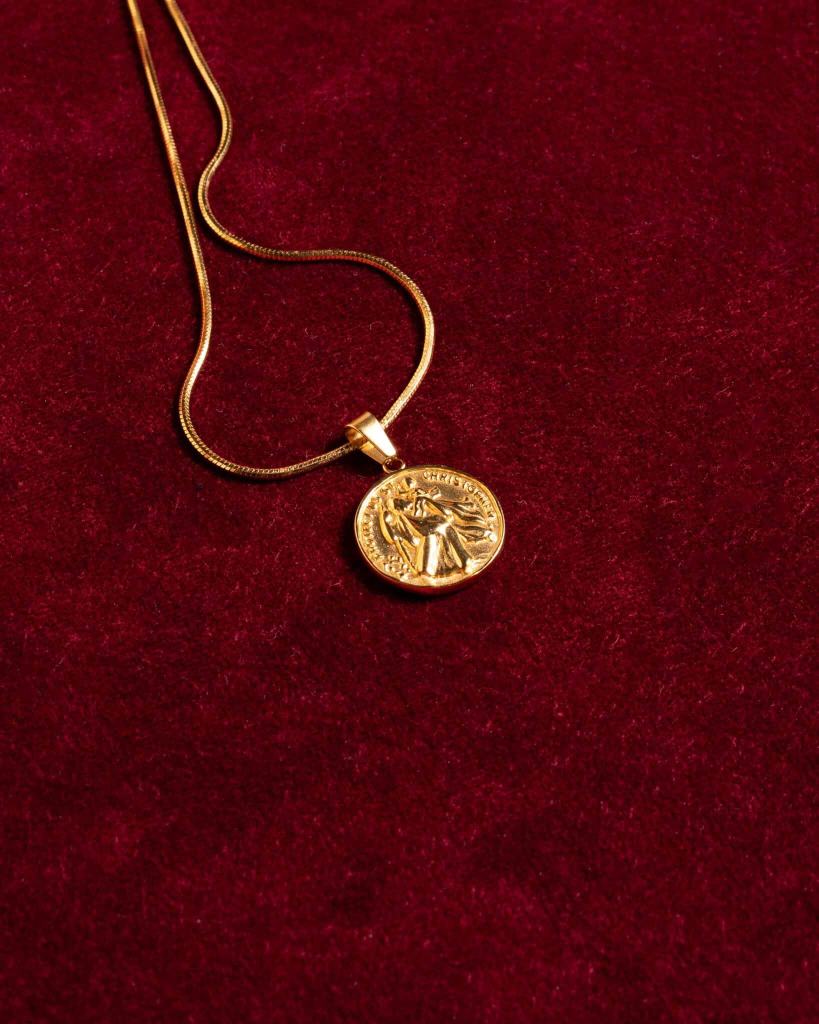 Saint Christopher Collier Guld från KAGAMI