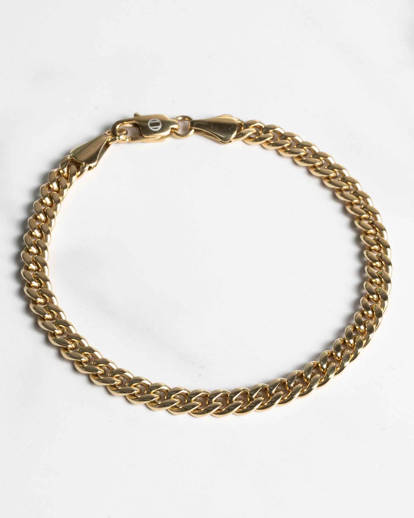 Pansar armband guld 5mm