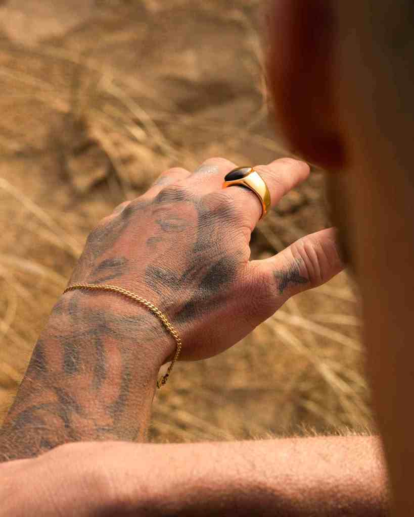 Pansar armband guld 3mm - miniatyr 2
