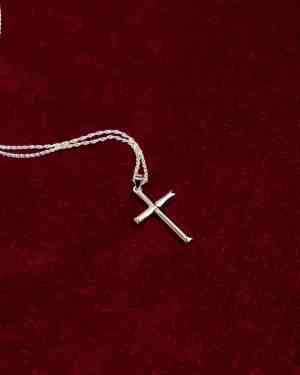 s925 - Korshalsband silver M - miniatyr 2